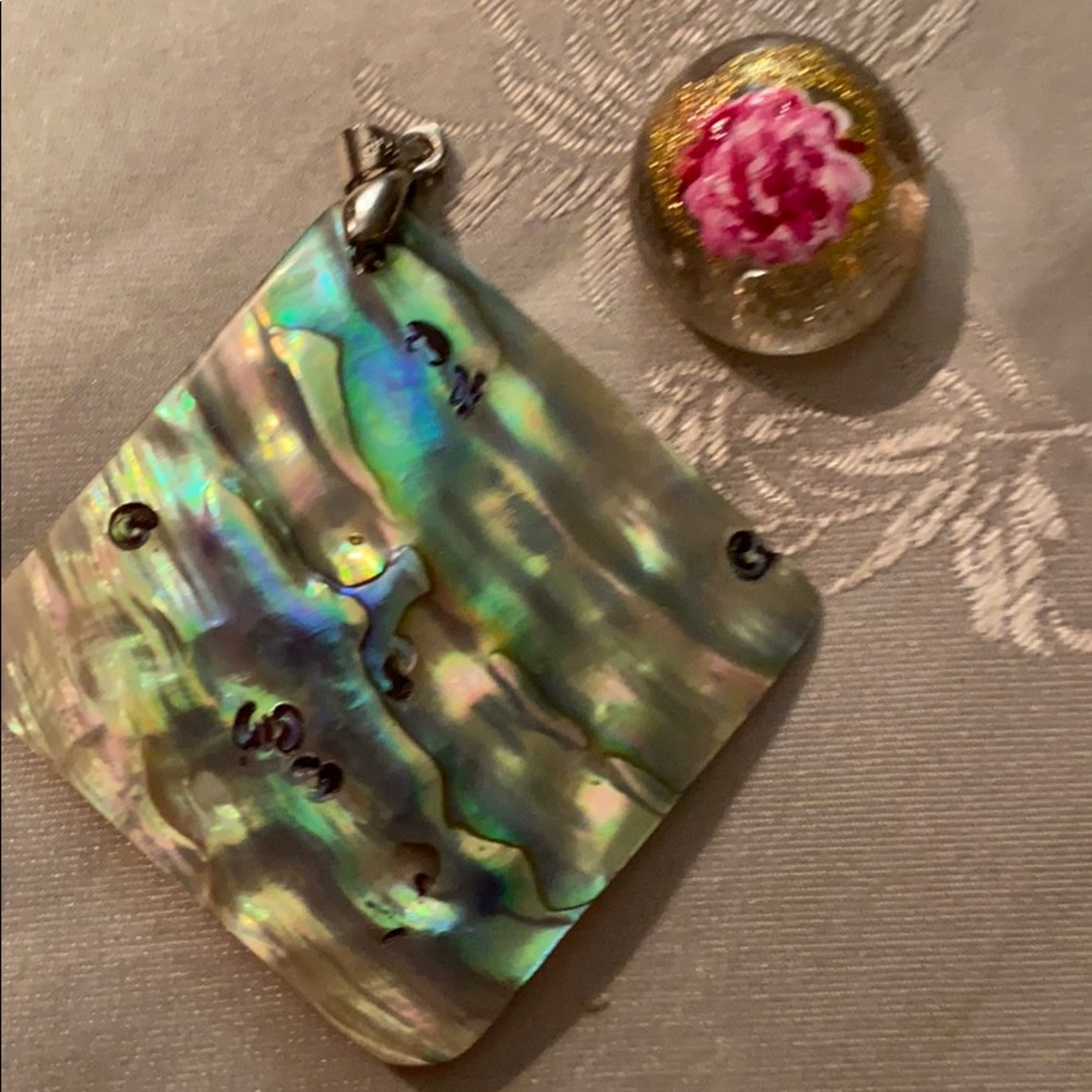 Large Abalone Pendant - Picture 2 of 5